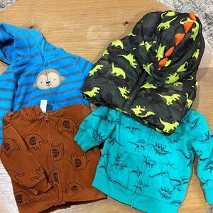 3 jackets and 1 vest size 18 months